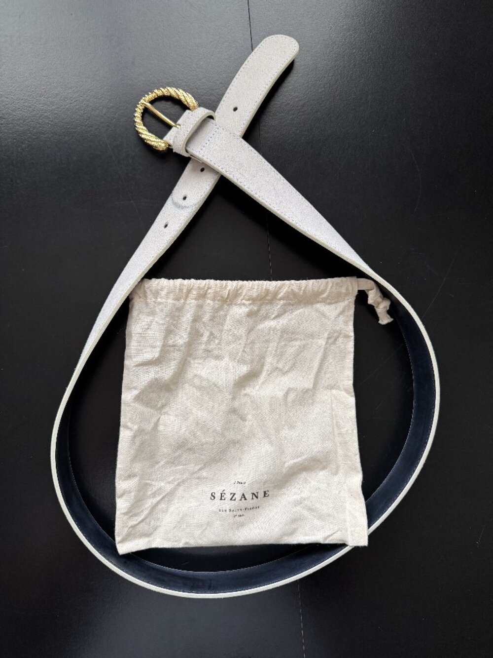 Sezane thelma belt light beige 95